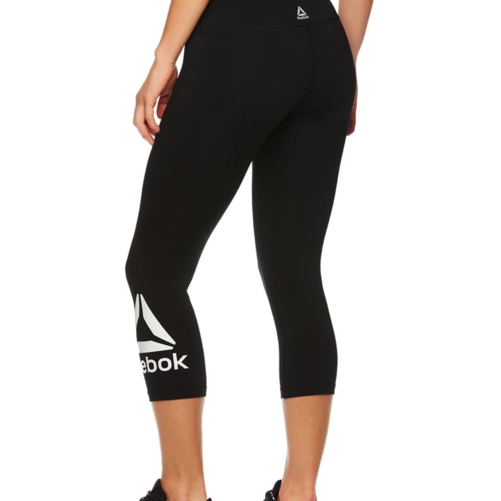 NEW Reebok High Rise Capri Legging SMALL - Picture 3 of 15